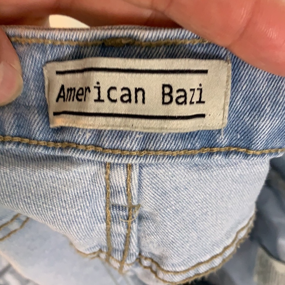 2 Nwt American Bazi 1X Denim Jogger Shorts - Picture 7 of 10